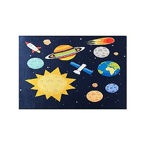 Tapete Capacho Antiderrapante Planetas 60x40cm