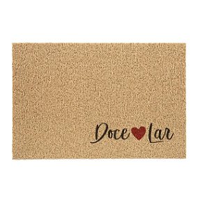 Tapete Capacho Vinil Super Print 40cm x 60cm Doce Lar - Kapazi