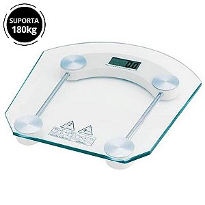 Balança Digital de Pesagem Vidro Temperado até 180kg