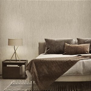 Papel de Parede Linho Bege Escuro - Coleção Criativo Kantai