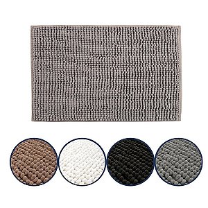 Tapete para Banheiro Joy 40cm x 60cm Cinza - Kapazi
