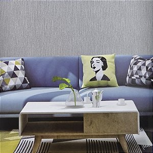 Papel de Parede Textura Cinza Escuro - Coleção Criativo Kantai