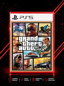 GTA V - GRAND THEFT AUTO V MÍDIA DIGITAL PARA PS5