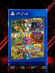 PACOTE TRIPLO CRASH + SPYRO MÍDIA DIGITAL PARA PS4