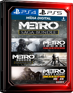 CONJUTO METRO SAGA PS4/PS5 MÍDIA DIGITAL