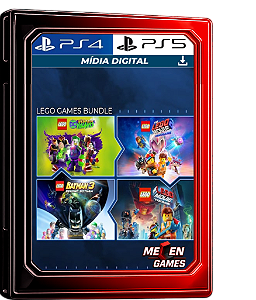 CONJUTO JOGOS LEGO PS4/PS5 MÍDIA DIGITAL