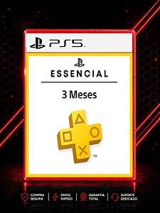 PSN PLUS ESSENCIAL 3 MESES PARA PS5