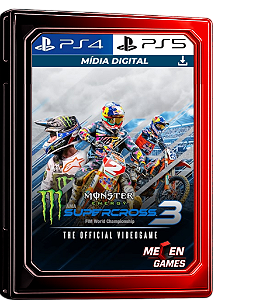 MONTER ENERGY SUPERCROSS THE OFFICIAL 3 PS4/PS5 MÍDIA DIGITAL