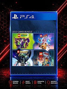 CONJUTO JOGOS LEGO 4 EM 1 MÍDIA DIGITAL PARA PS4