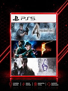 PACOTE TRIPLO RESIDENT EVIL MÍDIA DIGITAL PARA PS5