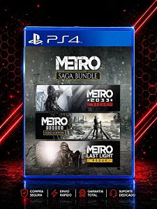 CONJUNTO METRO SAGA MIDIA DIGITAL PARA PS4