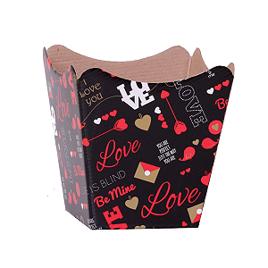 Cachepot Decorativo “Love” 16x17x11cm – Cores Variadas para Kits e Arranjos