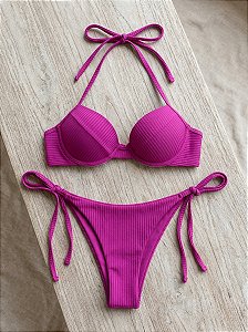 Biquini Meia Taça Com Bojo e Amarração