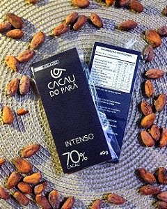 Barra de Chocolate 70% Cacau - Instenso Sem Leite (40g)