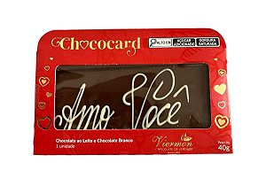 Chococard Viermon - Chocolate ao Leite com Mensagem Especial