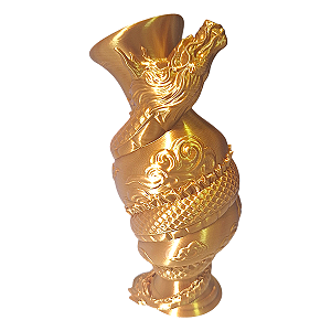 Vaso Decorativo Dragão Oriental