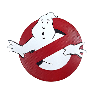 Placa Decorativa 3D Caça Fantasmas Ghostbusters