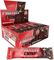 Integralmédica - Barra de Proteína Whey Protein Crisp Bar Brownie De Chocolate - Snack Proteíco - Pré e Pós-Treino - Display com 12 Unidades