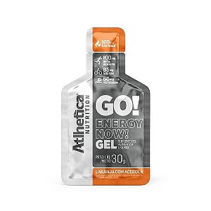Atlhetica Nutrition Go Energy Gel (10 Sachês) - Sabor Laranja com Acerola