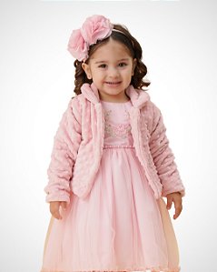 Casaco de bolinhas Rosa Cattai