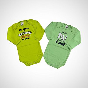 Kit 2 Body Manga Longa Tamanho G Petutinha