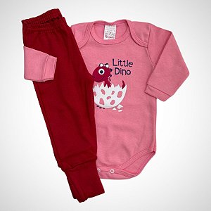 Conjunto Body Manga Longa + Calça Tamanho P Petutinha