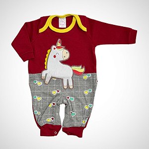 Macacão Manga Longa Tamanho RN Petutinha