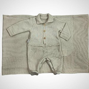 Saída Maternidade 2 peças Baby Bear Bege