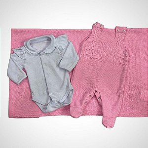 Saída Maternidade 3 peças Beatriz Rosa