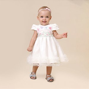 VESTIDO JARDIM COM BORBOLETAS COLORIDAS