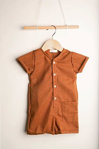 Macacão Curto Pinguin - OCRE