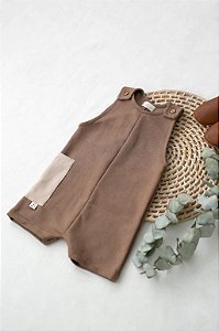 Macacão Curto Pinguin - MOCHA