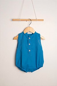 Romper Infantil Pinguin - Azul