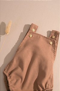 Romper Smile Pinguin - Castanho