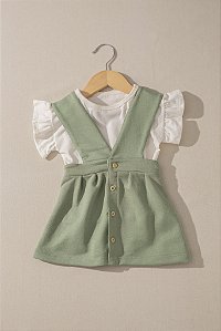 Salopete Infantil Pinguin - Menta