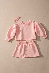 Conjunto Infantil Pinguin Eva - Rosa