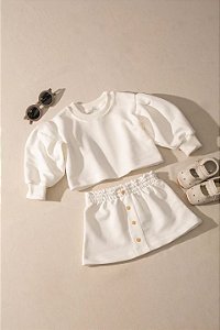 Conjunto Infantil Pinguin Eva - OFF WHITE