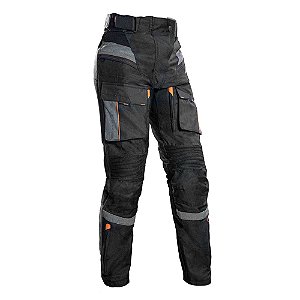 Calca Texx Armor Ld Fem Pret Cinz Laranj   L