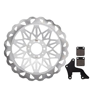 Disco C/ Pastilha Freio Diant. Gp7 Cg 150 04/08 320mm Prata