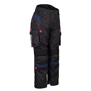 Calca Texx Armor Ld Fem Pret Azul Verm Cinz L