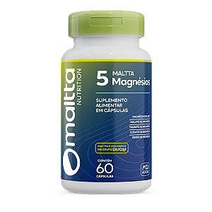 5 Magnésios 60 Cápsulas - Maltta