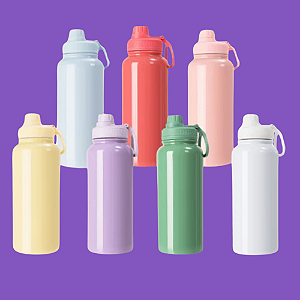 Garrafa Térmica com tampa emborrachada 900mL