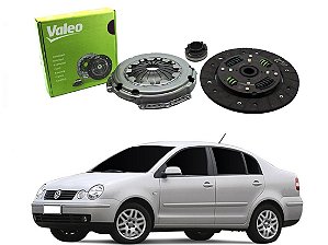 KIT EMBREAGEM VALEO VOLKSWAGEN POLO SEDAN 1.6 2002 A 2006