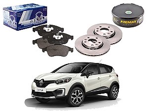 KIT DISCO PASTILHA FREIO DIANTEIRO SYL RENAULT CAPTUR 2.0 2017 A 2019