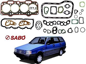 JOGO JUNTA MOTOR SABO FIAT ELBA 1.3 1.5 FIASA 1985 A 1990