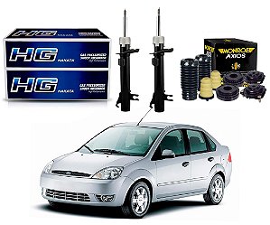 KIT AMORTECEDOR DIANTEIRO NAKATA AXIOS ORIGINAL FORD FIESTA SEDAN 1.0 1.6 2003 A 2006