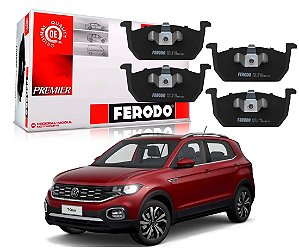PASTILHA FREIO DIANTEIRA CERAMICA FERODO VOLKSWAGEN T-CROSS TSI 1.0 1.4 2019 A 2022
