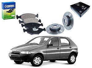 KIT DISCO PASTILHA FREIO DIANTEIRO COBREQ FIAT PALIO 1.0 1996 A 2000
