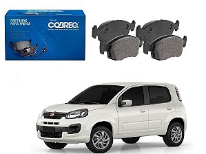 PASTILHA FREIO DIANTEIRA COBREQ ORIGINAL FIAT NOVO UNO 1.0 1.3 2017 A 2021