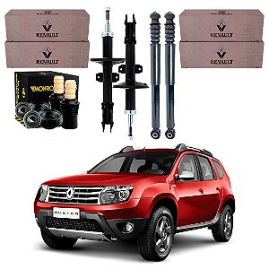 KIT AMORTECEDOR DIANTEIRO TRASEIRO AXIOS RENAULT DUSTER 4X2 1.6 2.0 2012 A 2016
